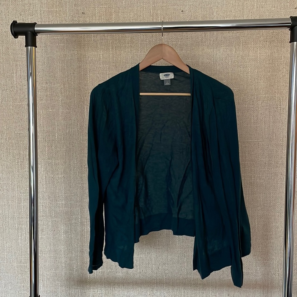 Dark teal cardigan old navy